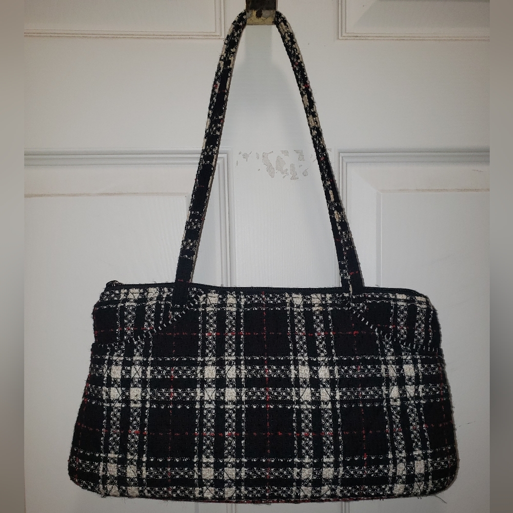 Vera Bradley Vintage Shoulder bag, plaid tweed, Limited edition, EUC
